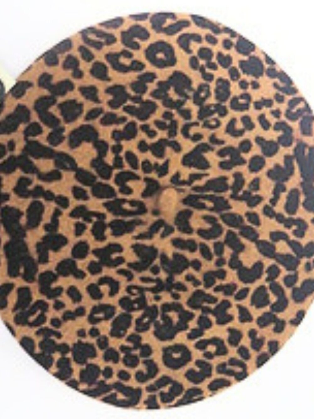 No Boundaries Women’s Leopard Print Beret Hat Brown Black One Size NWT
